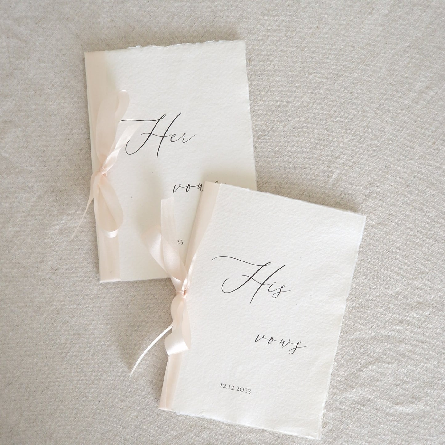 Vow booklets