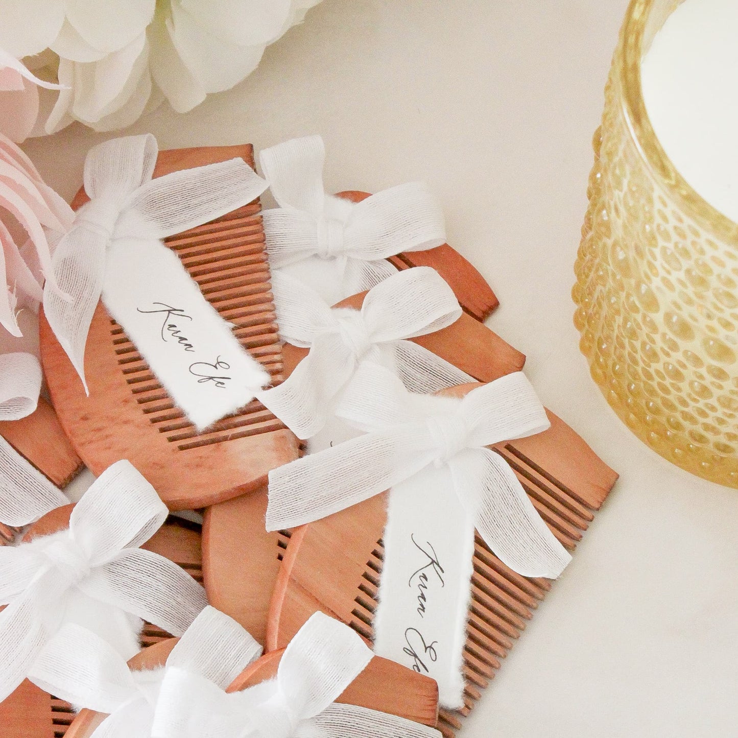 Houtenkam bedankje | Wood comb favor